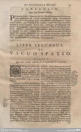 LIBER SECUNDUS, DE VACUO SPATIO.