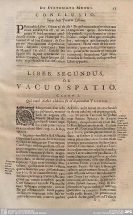 LIBER SECUNDUS, DE VACUO SPATIO.