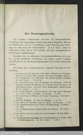 Zur Vereinsgeschichte