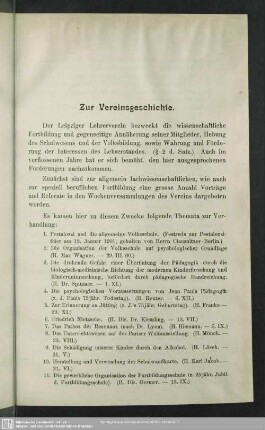 Zur Vereinsgeschichte
