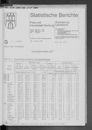 Einzelhandel Oktober 1991 : Lfd. Nr. 3
