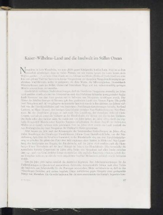 Kaiser-Wilhelms-Land und die Inselwelt im Stillen Ozean