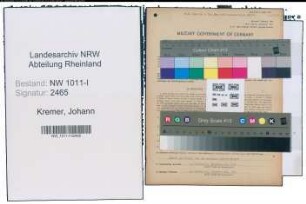 Entnazifizierung Johann Kremer , geb. 25.04.1903 (Elektriker)