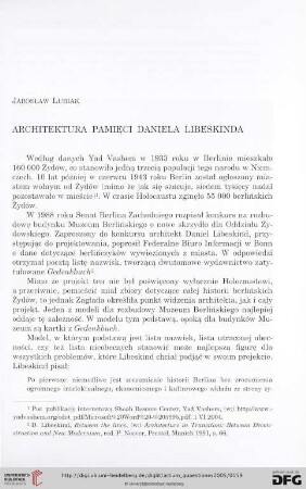 16: Architektura pamięci Daniela Libeskinda