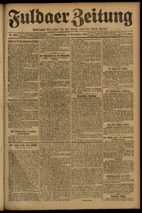 Ausgabe vom Donnerstag, den 08. Dezember 1921.
