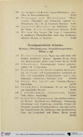Kunstgewerbliche Arbeiten (Nr. 111-161)