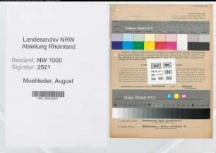 Entnazifizierung August Muehleder, geb. 19.09.1896 (Lebensmittelhaendler)