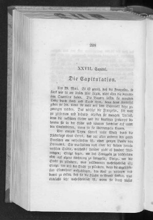 XXVII. Capitel. Die Capitulation.
