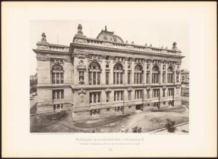 Universitäts- und Landesbibliothek, Straßburg: Rückansicht (aus: Moderne Neubauten, 1.Jg., 1894, hrsg. W. Kick)