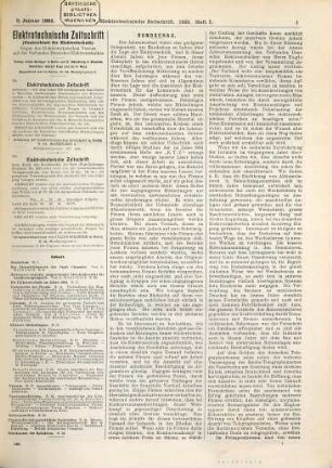 Elektrotechnische Zeitschrift : ETZ ; Organ des Verbandes Deutscher Elektrotechniker (VDE). 16. 1895