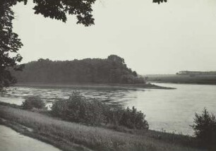 Dresden-Pillnitz. Blick zur Elbinsel