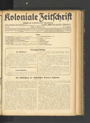 Erschließung der afrikanischen Kolonien Englands..