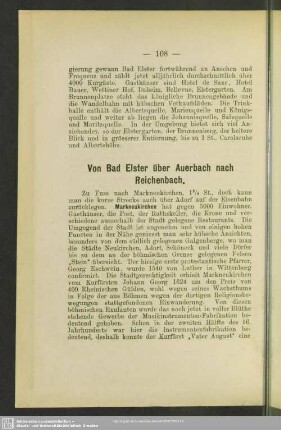 Von Bad Elster über Auerbach nach Reichenbach