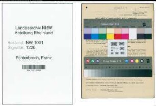 Entnazifizierung Franz Echterbroch, geb. 13.04.1902 (Mechanikermeister)