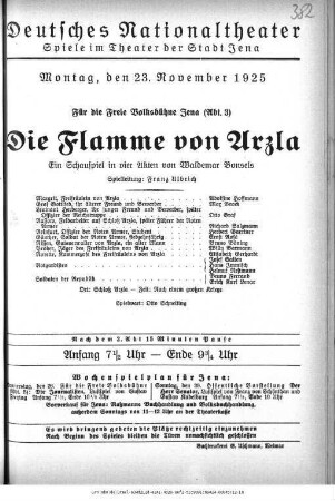 Die Flamme von Arzla