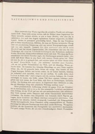 [4. Kapitel] Naturalismus und Stilisierung
