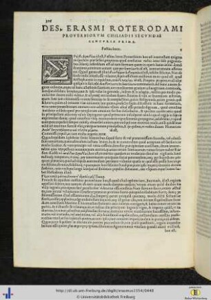 Proverbiorum chiliadis secundae centuria I.