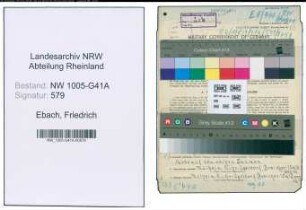 Entnazifizierung Friedrich Ebach , geb. 29.08.1915 (Bahnpolizist)
