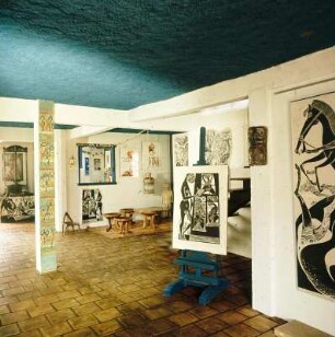 Brasilien. Salvador (Bahia). Atelier des Malers und Druckgraphikers Hansen-Bahia (1915-1978)