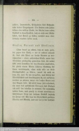 Grafen, Barons und Edelleute