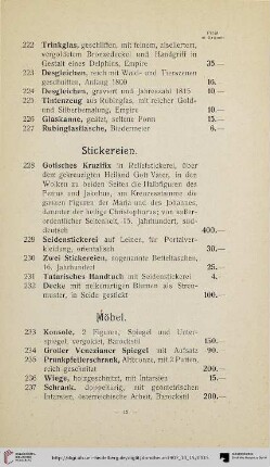 Stickereien (Nr. 228-232)