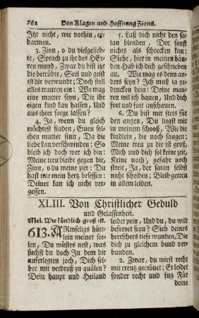 XLIII. Von Christlicher Geduld und Gelassenheit.