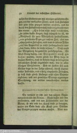 Kleinheit der technischen Hilfsmittel
