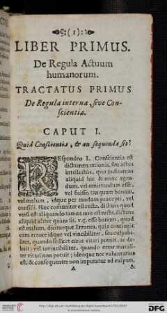 Tractatus primus