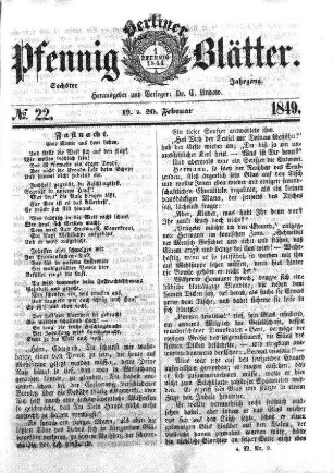 No. 22, 19. u. 20. Februar