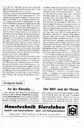 Der BBV und die Musen