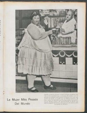 La mujer más pesada del mundo