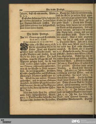 Die dritte Predigt, Am XIV. Sonntage nach Trinitatis.