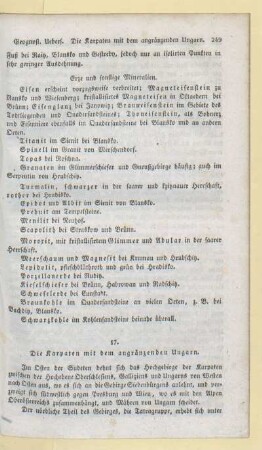 17. Die Karpaten mit dem angränzenden Ungarn
