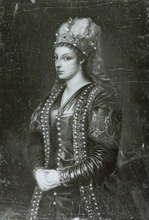 Bildnis einer Fürstin (Dame in reicher Kleidung mit Krone)
