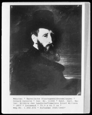 Bildnis des Landschaftsmalers Ernst Willers