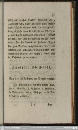 Zwölfter Abschnitt