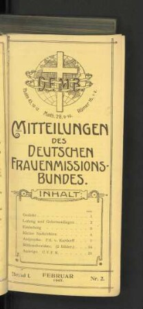 Band I. Februar 1907. Nr. 2.
