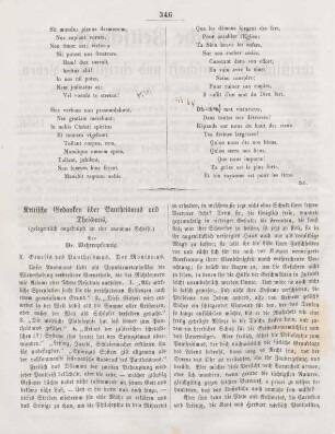346-352 Kritische Gedanken über Pantheismus und Theismus, gelegentlich angeknüpft an eine anonyme Schrift : II.