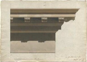Speeth, Peter; Architekturentwürfe für den Unterricht - Gebälk (Detail)