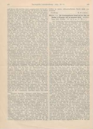 268-269 [Rezension] Mücke, Der kirchenpolitische Kampf und der Sieg des Staates in Preussen und im deutschen Reich