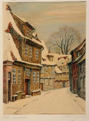 Die Faulstraße in Kiel im Winter