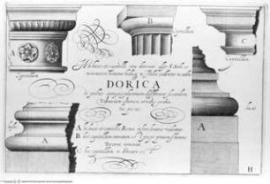 Architectura ..., Tafel H: Dorica.