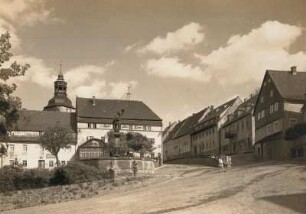 Lauenstein, Marktplatz : Blick auf den Marktplatz von Lauenstein