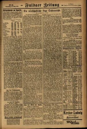 Zweite Ausgabe vom Donnerstag, den 20. März 1924.