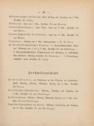 15-16, Forstwissenschaft