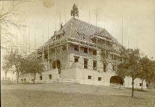 Fischer, Theodor; Tübingen; Haus Siebeck - Gartenansicht während der Bauarbeiten