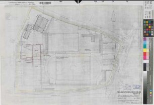 Münster (Münster) Sportanlage der Universität am Horstmarer Landweg Lageplan 1970 1 : 500 59,5 x 85 Pause Staatshochbauamt für die Universität Münster Regierung Münster Nr. 34057