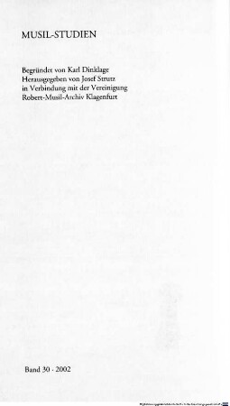 Poetische Anthropologie : Robert Musils Erzählungen "Vereinigungen"