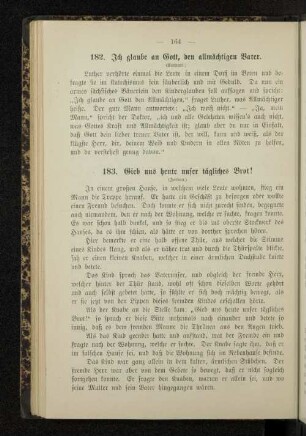 183. Gieb uns heute unser tägliches Brot!