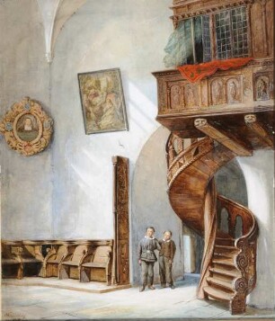 Wendeltreppe in der Kieler St. Nikolaikirche